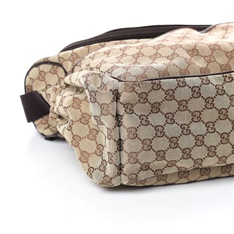 gucci monogram diaper bag